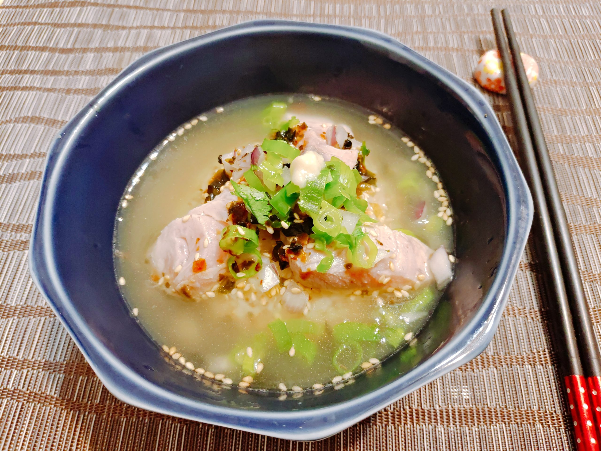 【食譜】青甘茶泡飯｜簡單又美味，在家開張的深夜食堂