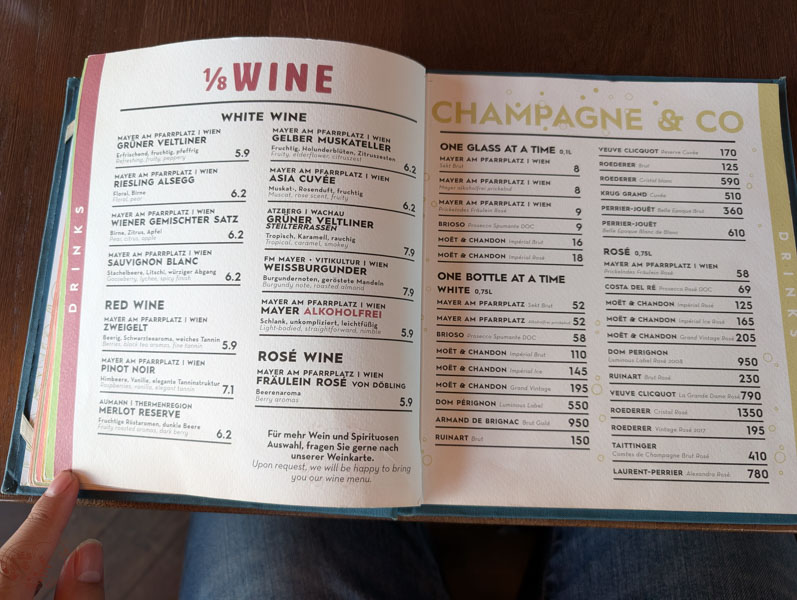 【維也納】SKY Bar im STEFFL|遙望聖斯德望大教堂的景觀餐酒館 16 SKY Bar im STEFFL MENU