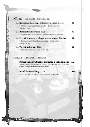 【庫倫洛夫】Krčma Šatlava|捷克CK小鎮中必吃餐廳,烤功純熟且態度不錯 7 Krčma Šatlava menu
