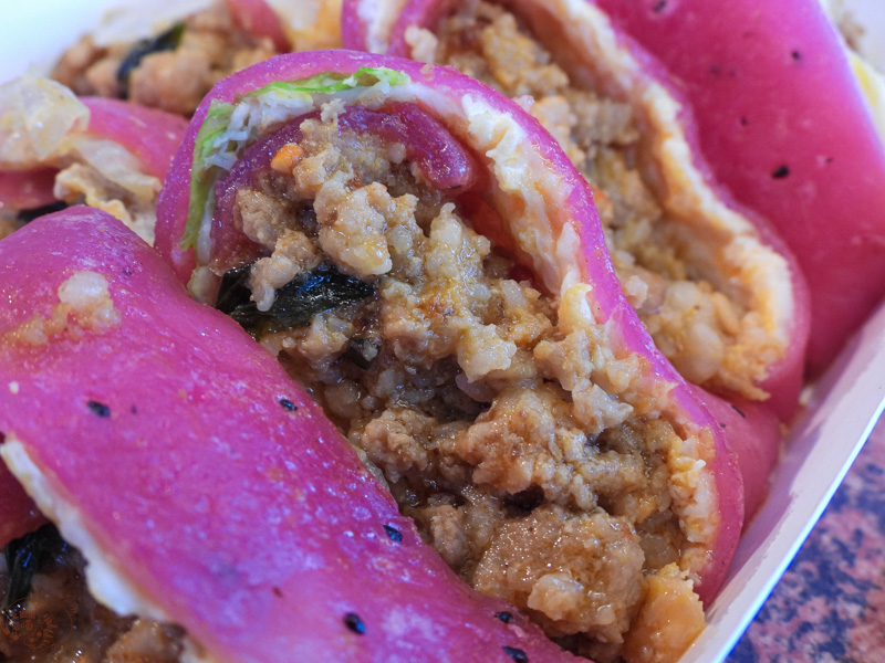 花蓮瑞穗早餐吃什麼？「築夢踏食」隱藏版粉紅蛋餅！火龍果、南瓜入皮，好看又好吃的天然美味