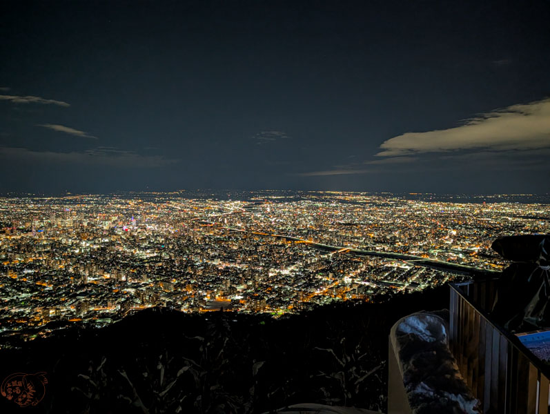 【札幌景點】藻岩山|北海道最美夜景!搭上纜車登頂俯瞰360度璀璨夜景 15 藻岩山夜景