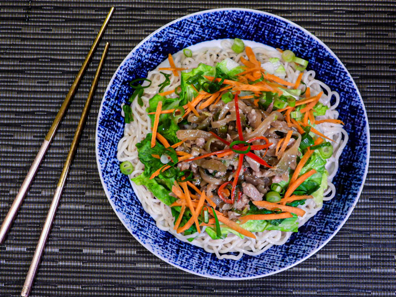 榨菜肉絲麵食譜