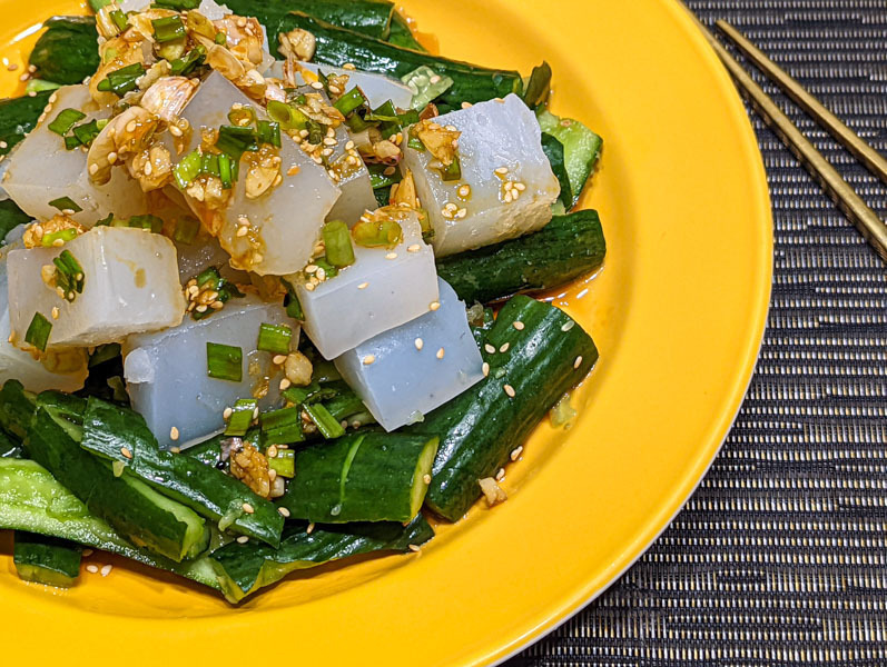 【食譜】涼拌涼粉小黃瓜｜夏天最清爽的小黃瓜料理，五分鐘就完成超輕鬆